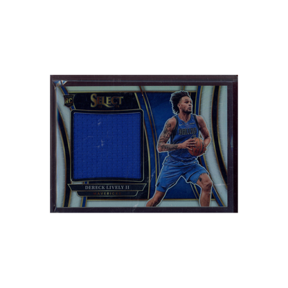 Dereck Lively II 2023-24 Panini Select Basketball Rookie Jersey Silver