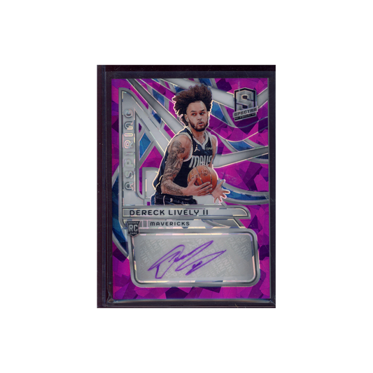Dereck Lively II 2023-24 Panini Spectra Basketball Rookie Aspiring Auto /35