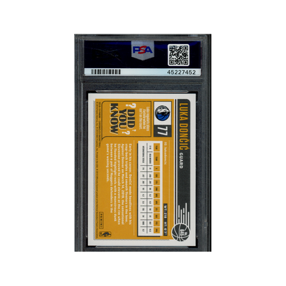 Luka Doncic 2018 Panini Chronicles Basketball Classics Rookie PSA 10
