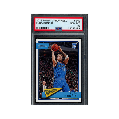 Luka Doncic 2018 Panini Chronicles Basketball Classics Rookie PSA 10