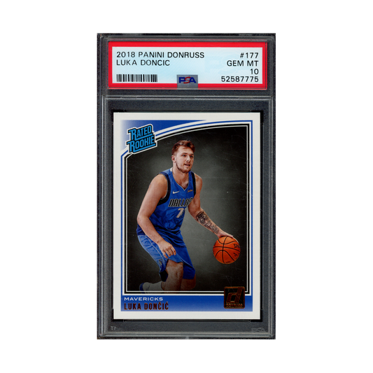 Luka Doncic 2018 Panini Donruss Basketball Rated Rookie PSA 10