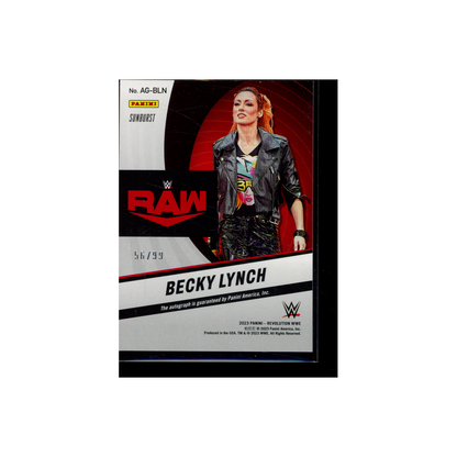 Becky Lynch 2023 Panini Revolution WWE Sunburst Auto /99