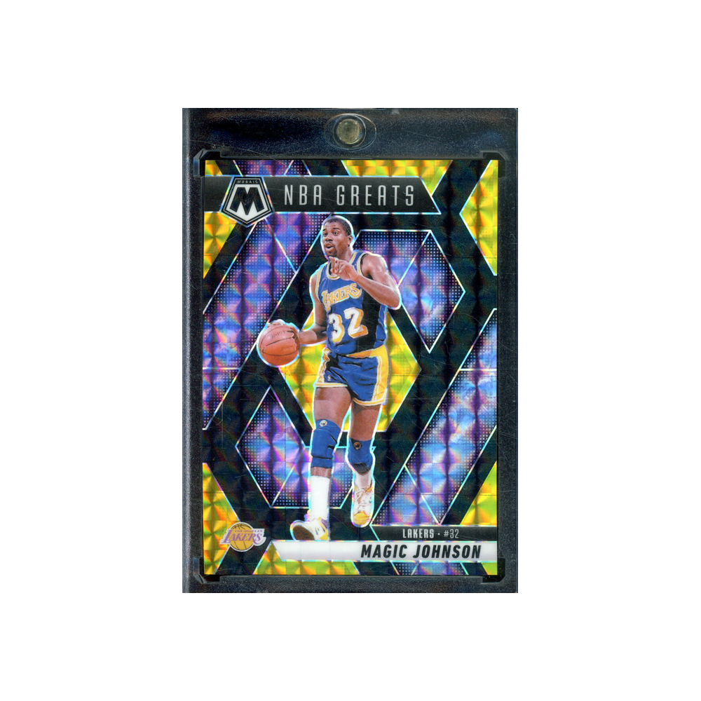 Magic Johnson 2024-25 Panini Mosaic Basketball Black Gold Choice /8