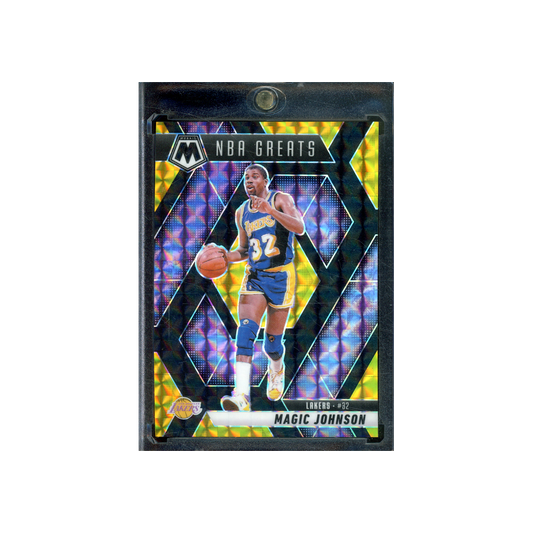 Magic Johnson 2024-25 Panini Mosaic Basketball Black Gold Choice /8