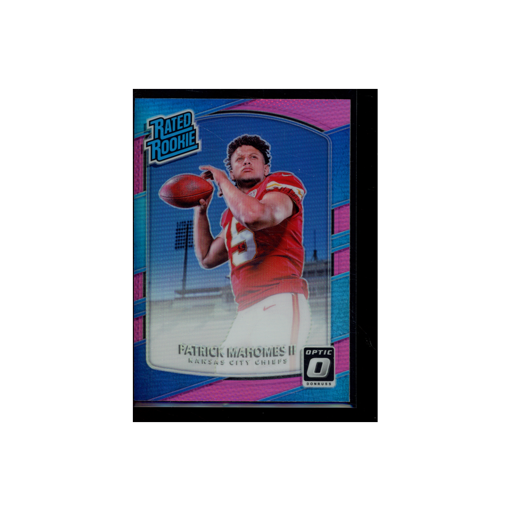 Patrick Mahomes 2017 Panini Donruss Optic Football Rated Rookie Pink
