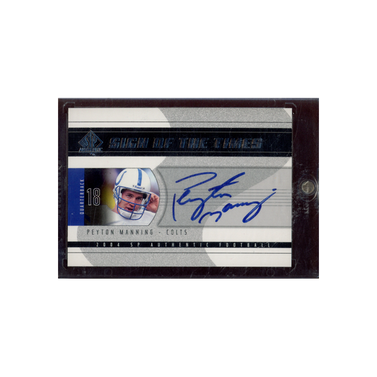 Payton Manning 2004 Upper Deck SP Authentic Sign of the Times Auto