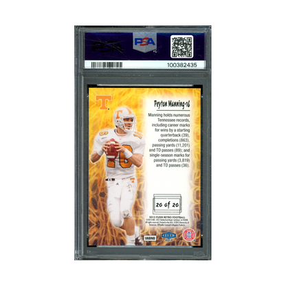 Payton Manning 2013 Fleer Retro Electrifying PSA 10