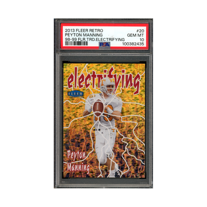 Payton Manning 2013 Fleer Retro Electrifying PSA 10