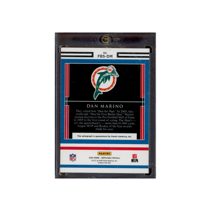 Dan Marino 2020 Panini Impeccable Football First Ballot Signatures Class of 2005 Auto /10