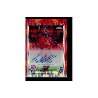 Lothar Matthäus 2025 Topps Chrome Auto Red /8