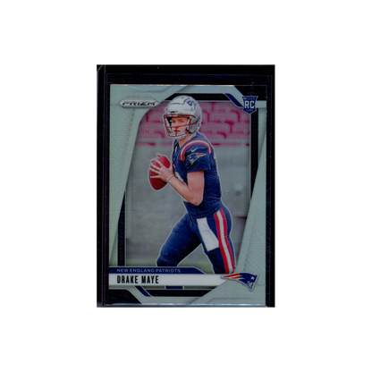 Drake Maye 2024 Panini Prizm Football Silver Prizm Rookie