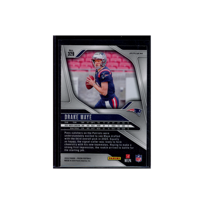 Drake Maye 2024 Panini Prizm Football Silver Prizm Rookie