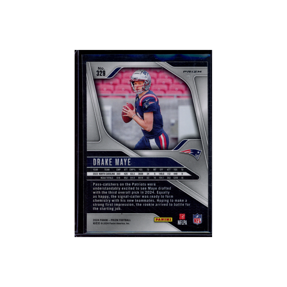 Drake Maye 2024 Panini Prizm Football Disco Prizm Rookie