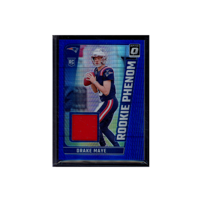Drake Maye 2024 Panini Donruss Optic Football Rookie Phenom Patch Blue