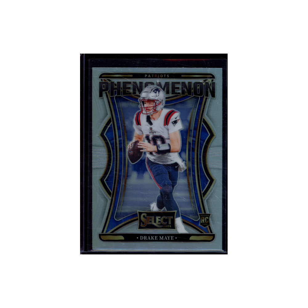 Drake Maye 2024 Panini Select Football Phenomenon Silver Rookie