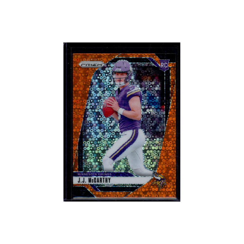JJ McCarthy 2024 Panini Prizm Football Disco Prizm Rookie