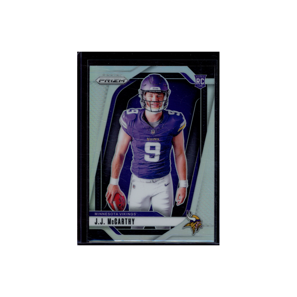 JJ McCarthy 2024 Panini Prizm Football Silver Prizm Variation Rookie