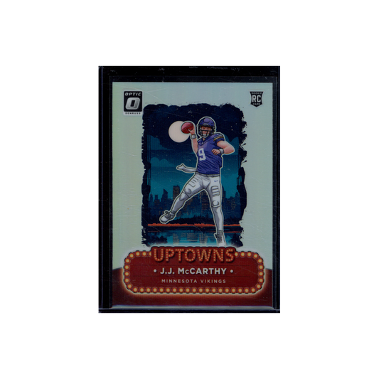 JJ McCarthy 2024 Panini Donruss Optic Football Rookie Uptowns