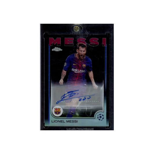 Lionel Messi 2024-25 Topps Chrome Auto Black Refractor /10