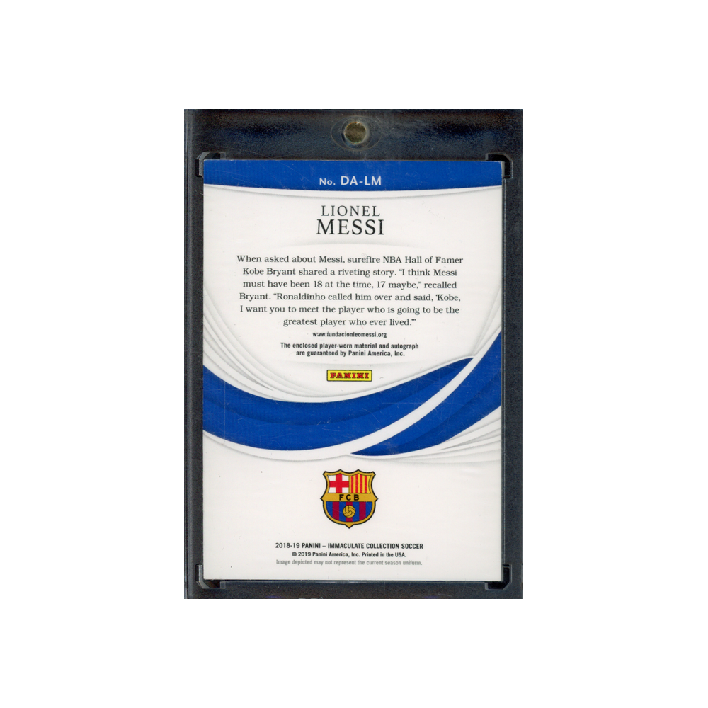 Messi 2018-19 Panini Immaculate Collection Soccer Patch Auto /10