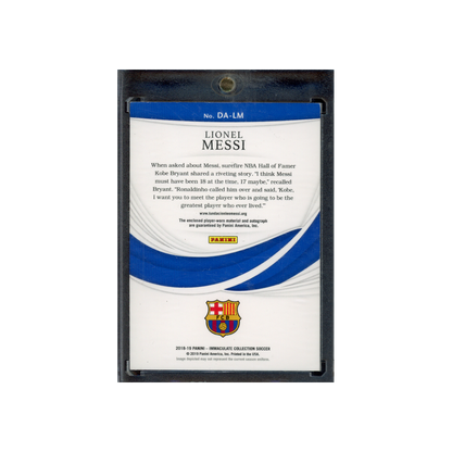 Messi 2018-19 Panini Immaculate Collection Soccer Patch Auto /10