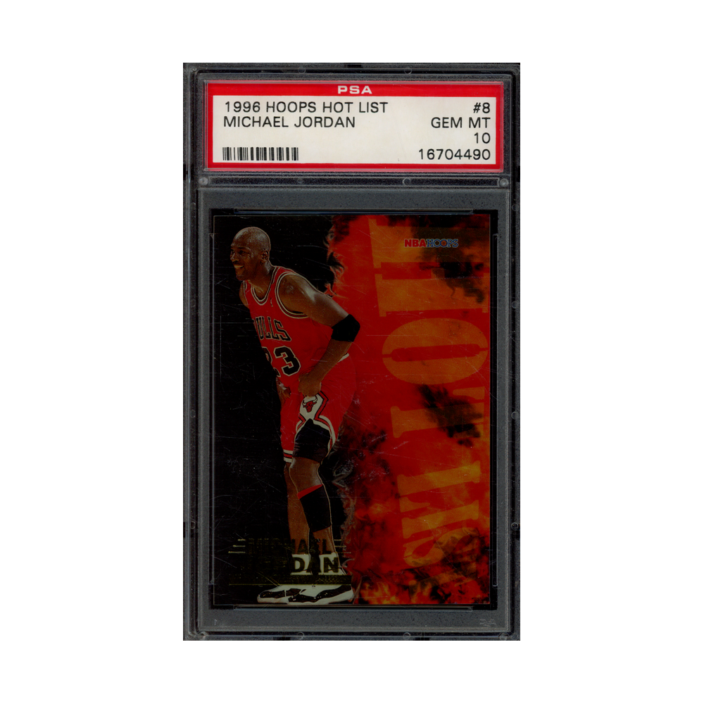 Michael Jordan 1996 Hoops Hot List PSA 10