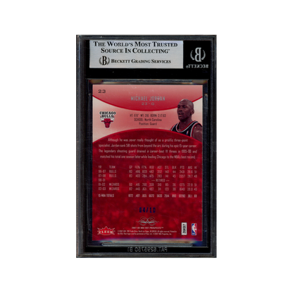 Michael Jordan 2007-08 Fleer Hot Prospects Blue /10 BGS 8.5