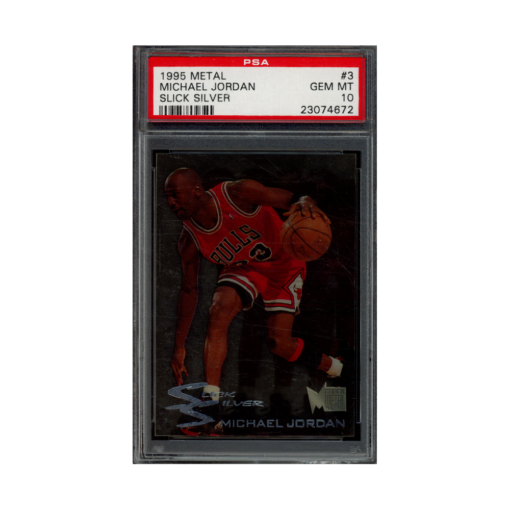 Michael Jordan 1995 Metal Slick Silver PSA 10