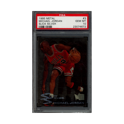 Michael Jordan 1995 Metal Slick Silver PSA 10