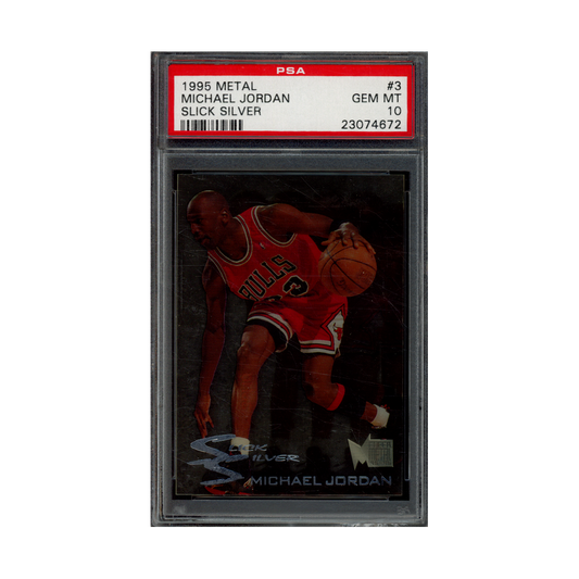 Michael Jordan 1995 Metal Slick Silver PSA 10