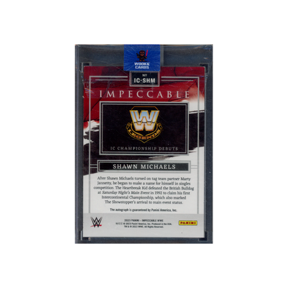 Shawn Michaels 2023 Panini Impeccable WWE Intercontinental Auto /92