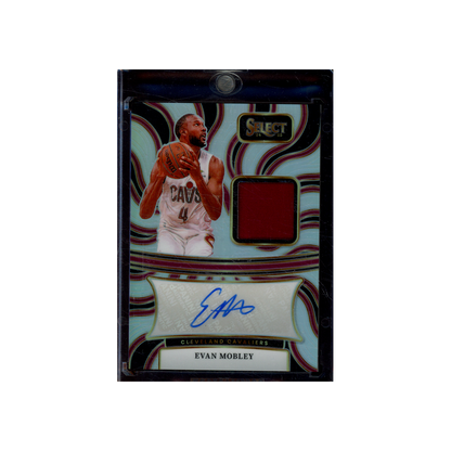 Evan Mobley 2024-25 Panini Select Basketball Patch Auto Silver /199