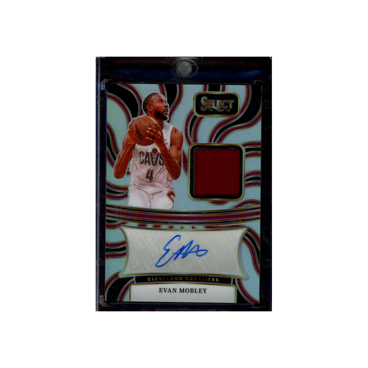 Evan Mobley 2024-25 Panini Select Basketball Patch Auto Silver /199