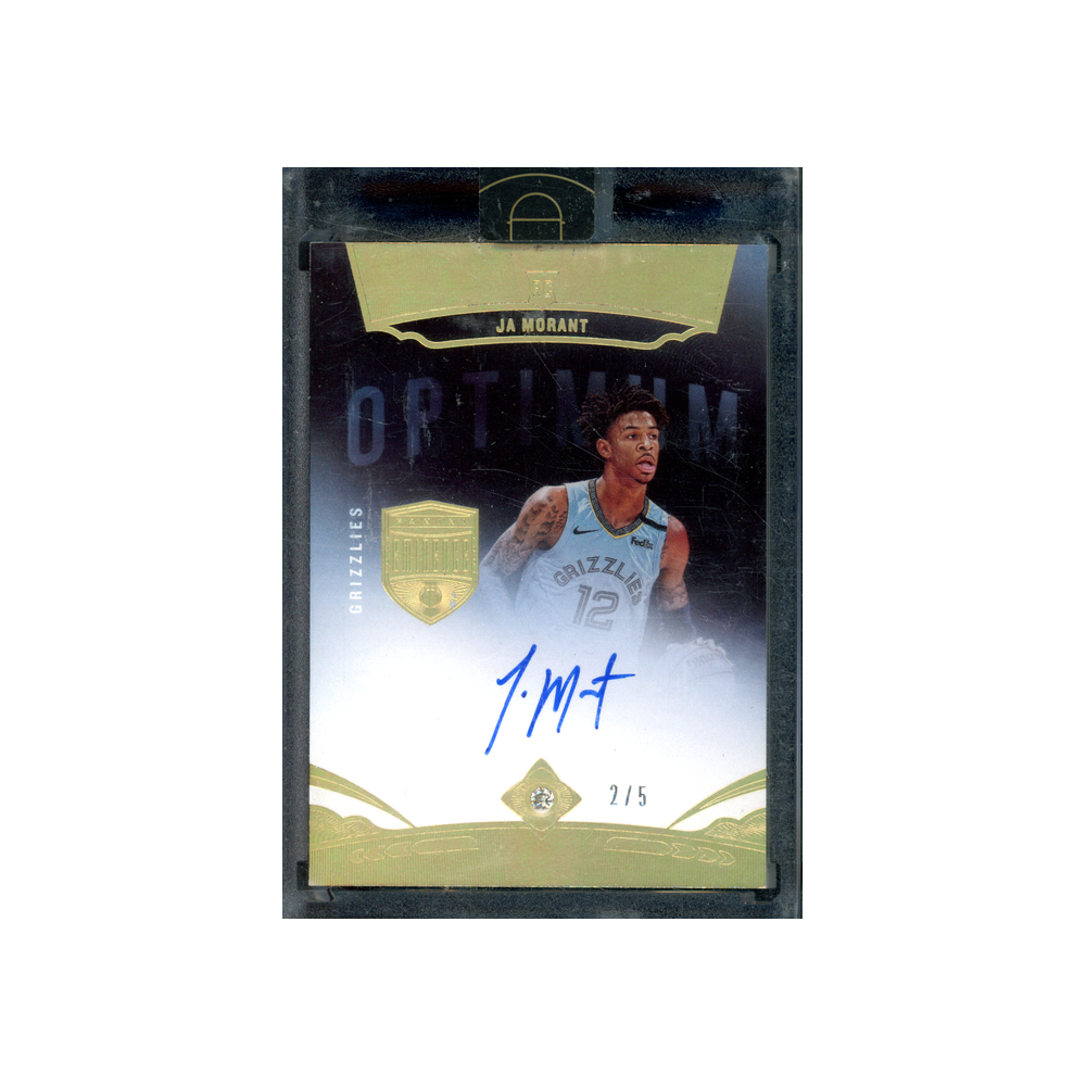 Ja Morant 2019-20 Panini Eminence Basketball Rookie Auto Optimum Diamond /5