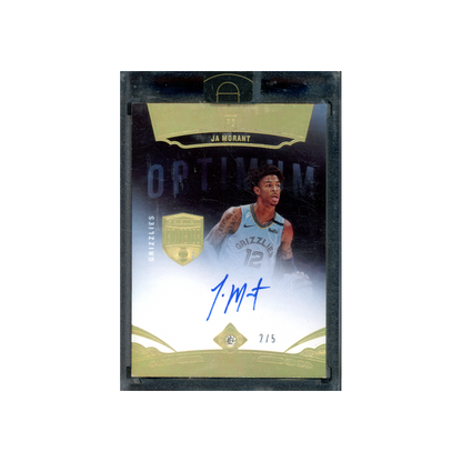 Ja Morant 2019-20 Panini Eminence Basketball Rookie Auto Optimum Diamond /5