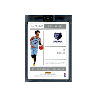 Ja Morant 2019-20 Panini Eminence Basketball Rookie Auto Optimum Diamond /5