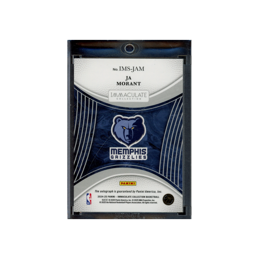Ja Morant 2024-25 Panini Immaculate Basketball Signatures Auto Green /5