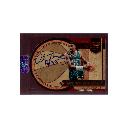 Alonzo Mourning 2010 Panini Crown Royale Majestic Signatures Auto /99