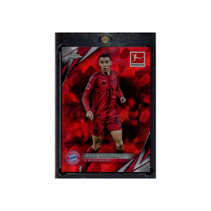 Jamal Musiala 2025 Topps Chrome Bundesliga Sapphire Red /5