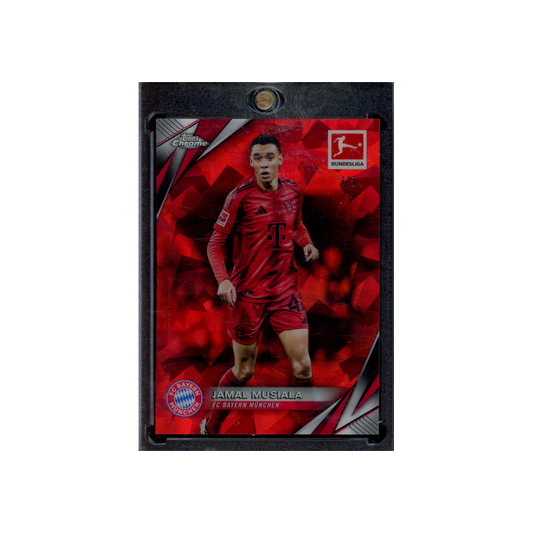 Jamal Musiala 2025 Topps Chrome Bundesliga Sapphire Red /5
