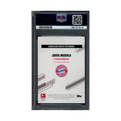 Jamal Musiala 2021-22 Bundesliga Stars of the Season Auto Purple /5 PSA 9/10