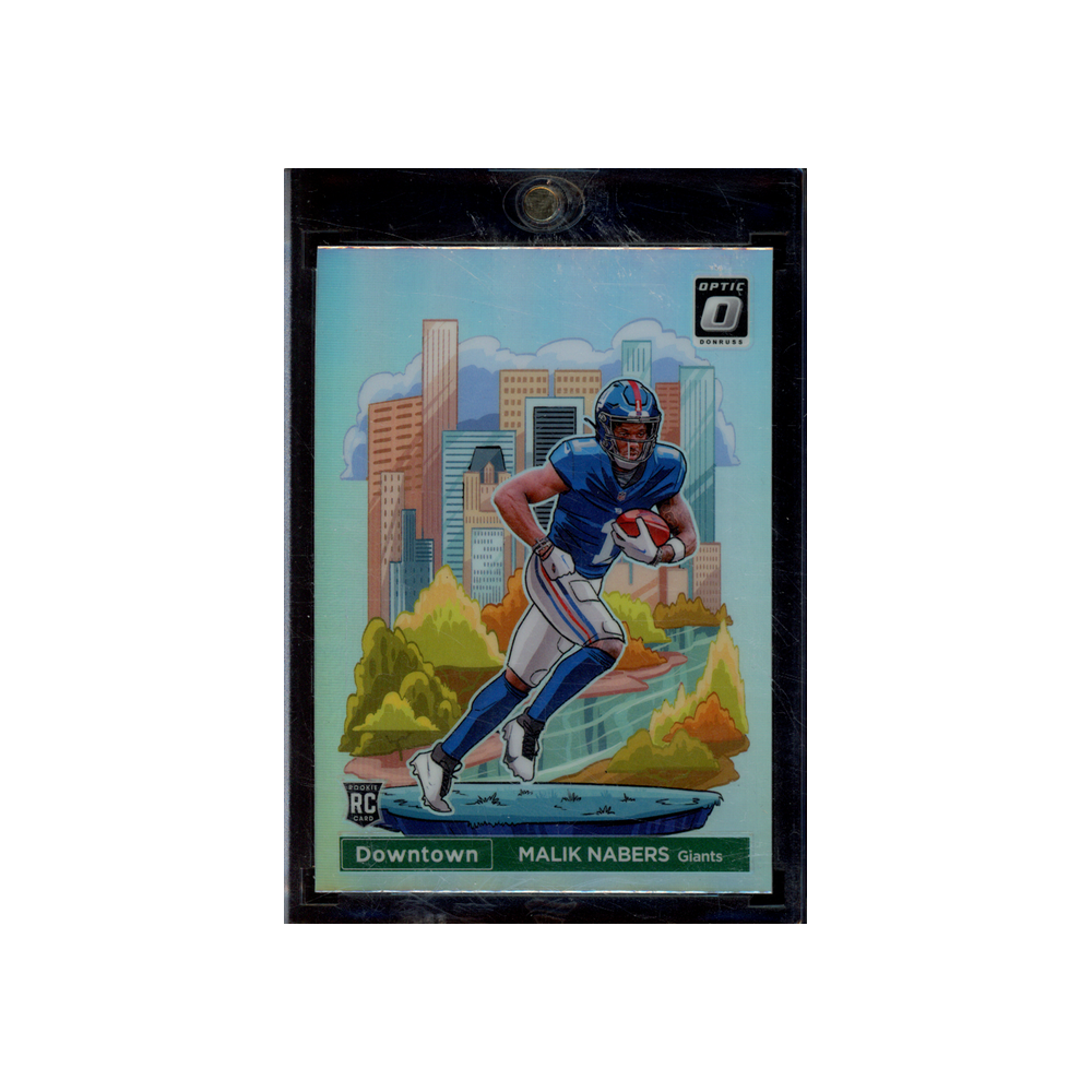 Malik Nabers 2024 Panini Donruss Optic Football Downtown Rookie