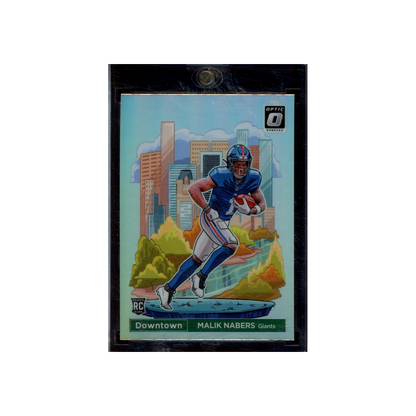 Malik Nabers 2024 Panini Donruss Optic Football Downtown Rookie