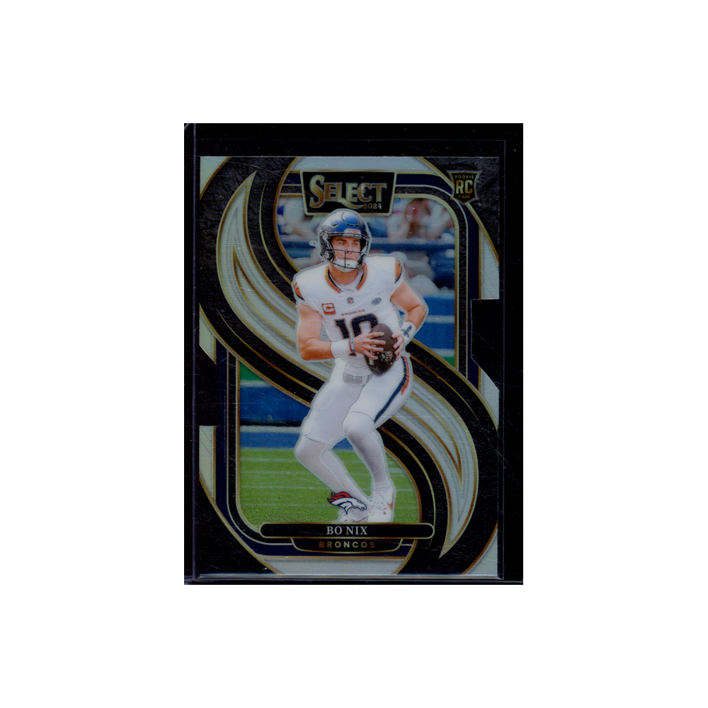 Bo Nix 2024 Panini Select Football Die-Cut Silver Prizm Rookie