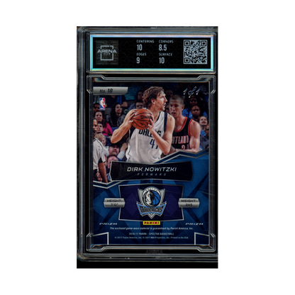 Dirk Nowitzki 2016-17 Panini Spectra Basketball Triple Threat Materials Nebula 1/1 Arena Club 9