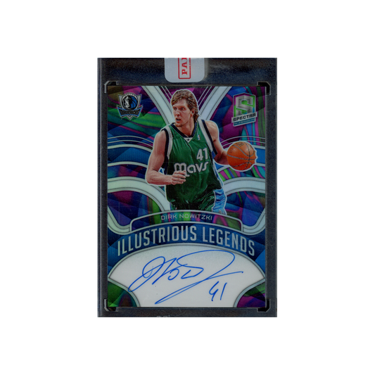 Dirk Nowitzki 2021-22 Panini Spectra Basketball Illustrious Legends Auto Marble /5