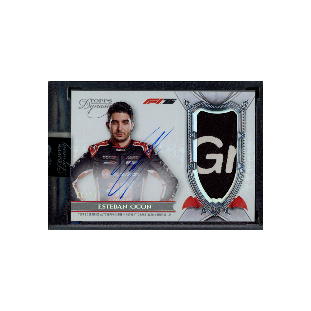 Esteban Ocon 2025 Topps Dynasty Patch Auto /10