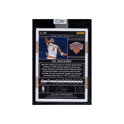 OG Anunoby 2024-25 Panini One and One Basketball Silver /75