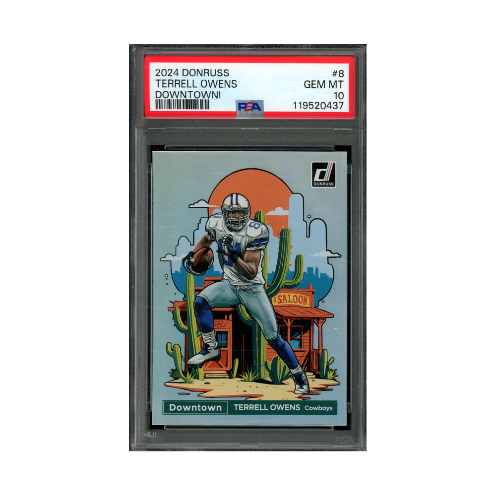 Terrell Owens 2024 Panini Donruss Downtown PSA 10