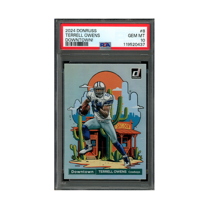 Terrell Owens 2024 Panini Donruss Downtown PSA 10